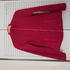 Lands End Zippered Sweater Jacket.